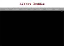 Tablet Screenshot of albertbrooks.com